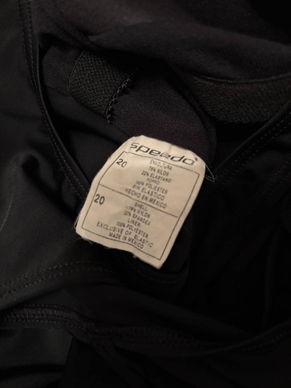 Speedo Classic Black One-Piece Swimsuit 20 - Picture 5 of 6